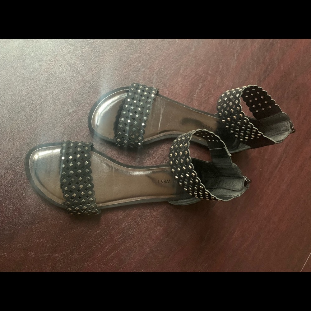 Nine West studded flat shoes